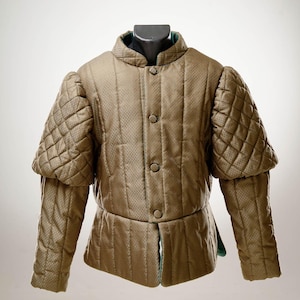 SCA garb for men, Medieval doublet, LARP medieval coat, Medieval coat, Quilted doublet, Renaissance faire outfit male, Renn faire male