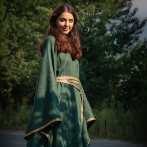 Italian Renaissance women dress, Renaissance fair clothing, LARP female long dress, Fairy dress, Custom fantasy maxi dress, SCA, HEMA