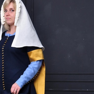 Medieval kirtle, Italian long dress, English Renaissance Dress, Medieval fair outfit dress, Fantasy maxi dress, LARP Medieval dress