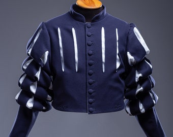 Landsknecht Wams, Mittelaltergewandung, Baumwolljacke Männer, Wolle Landsknecht Jacke, Landsknecht Kleidung, LARP Kleidung