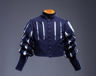 Landsknecht doublet, Landsknecht jacket, Landsknecht clothing, 16th century German Renaissance style, German clothing.