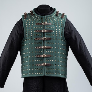 Steel Brigandine Costume, Medieval Clothing, Medieval Armour, Brigandine armor, Gifts for him, Larp cosplay, Medieval costume, Unique gift