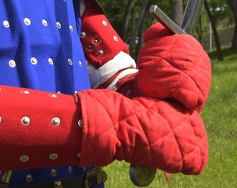 Medieval Padded Mittens, HEMA Costume Gloves, LARP Cosplay