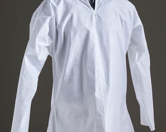 Medieval chemise, Undershirt (chemise) of medieval men’s costume, medieval shirt men, natural cotton shirt, steel mastery