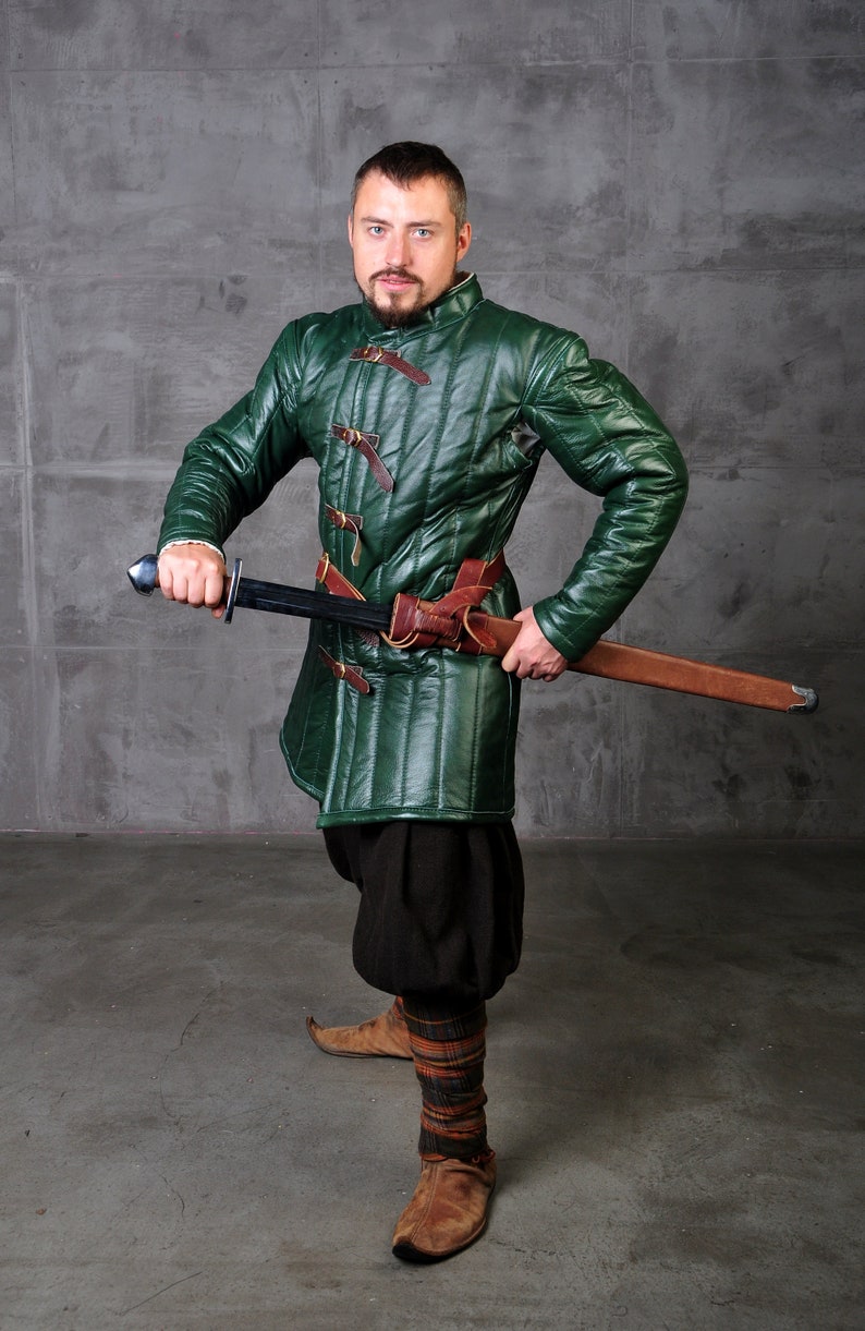 Medieval leather Padded armor for historical events Etsy