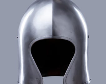 Helmet medieval Cosplay, LARP helmet armor, 15th century armour, Helmet for armor