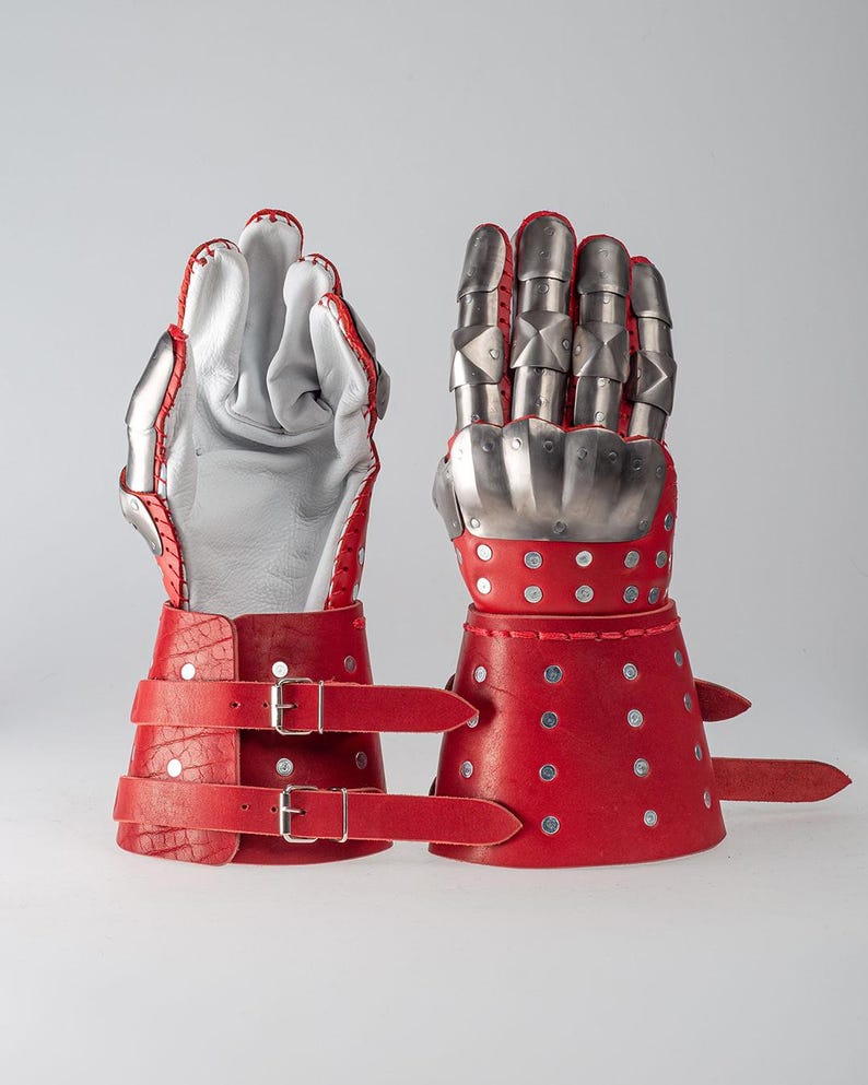 Metal gloves, Hand protection armor, Medieval Reenactment gloves