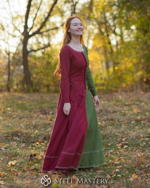 Womens ren faire outfit, Renaissance Fair Linen dress, Medieval dress, LARP clothing, Fairy dress, Fantasy garb, Renaissance coplay Womens ren faire outfit, Renaissance Fair Linen dress, Medieval dress, LARP clothing, Fairy dress, Fantasy garb, Renaissance coplay