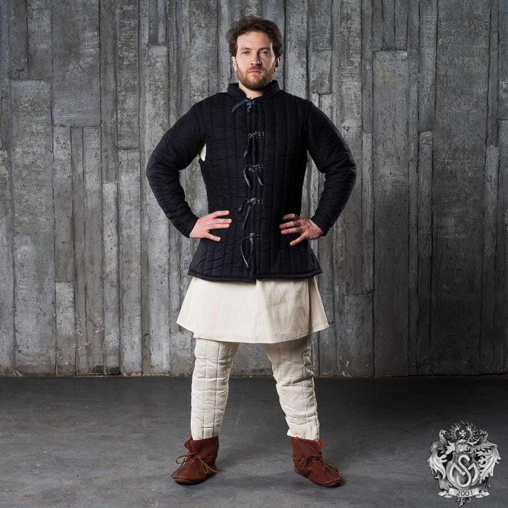 Gambeson Clothing Costume For Men Renaissance Era Cosplay Role Cotton Padded