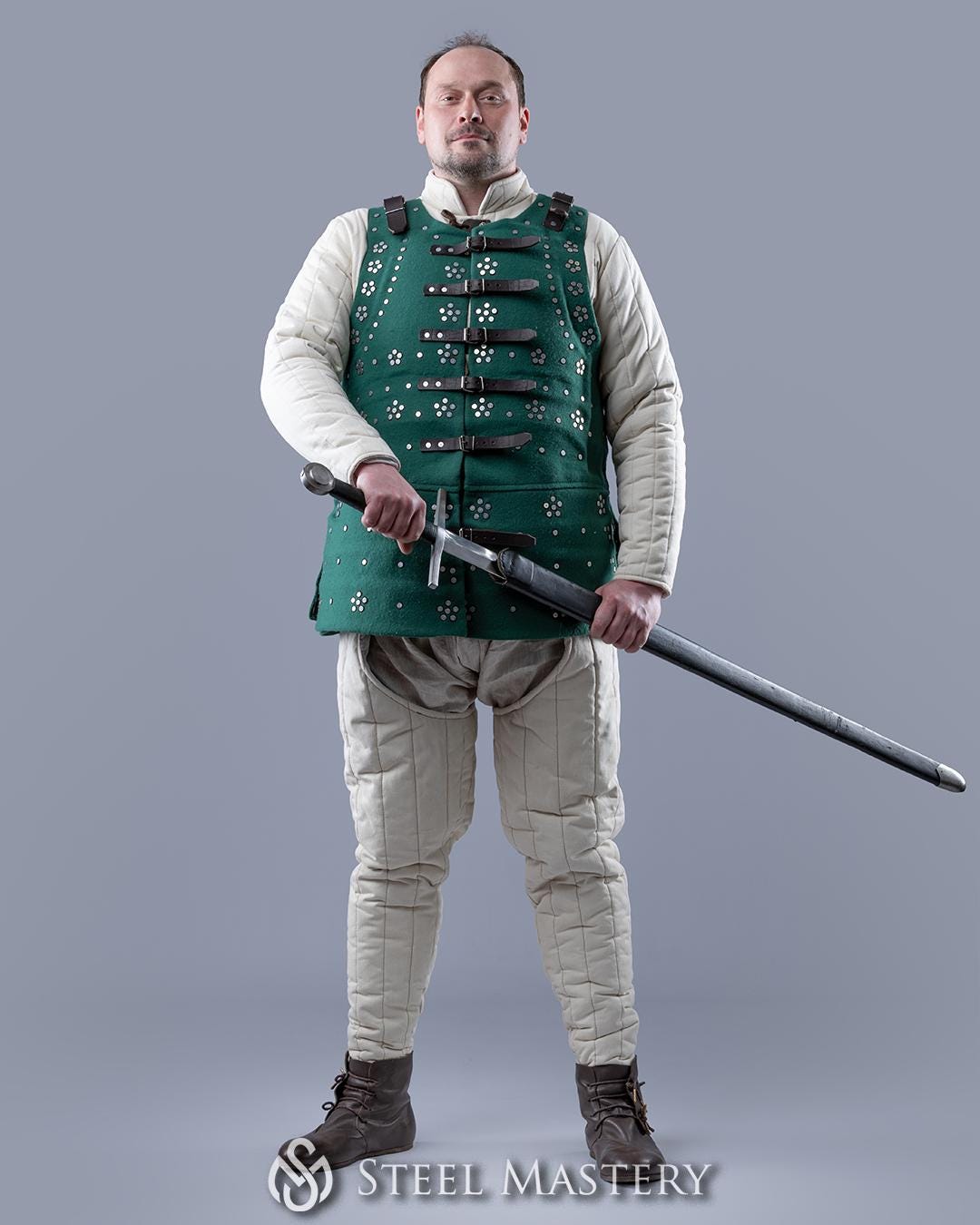 Green Brigandine Plate Armour, Medieval Knight’s Armour, Knight ...
