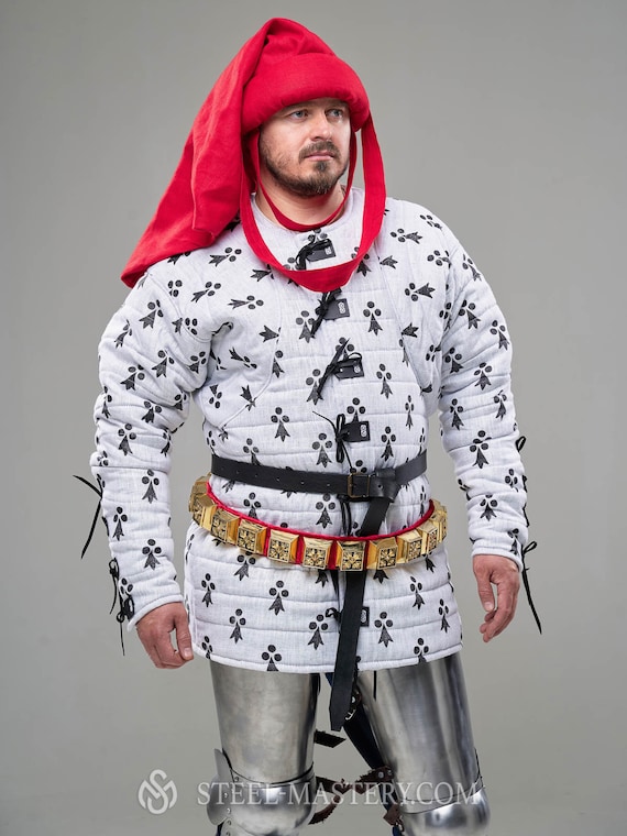 Arming Doublet Aketon of the 1360 Year, Gambeson for Historical