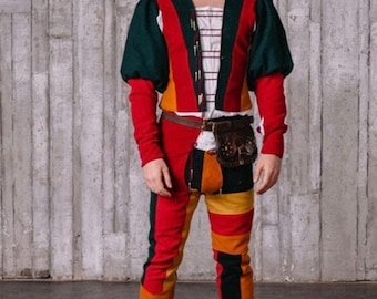 Handmade Renaissance Costume, Italian Medieval Outfit, Cosplay Festival Clothing
