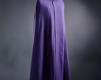 Medieval Wool Coat, Renaissance Cape Women, Reenactment Clothing, Fantasy Cloak women, Hooded Robe Cloak, Female Wool Cloak