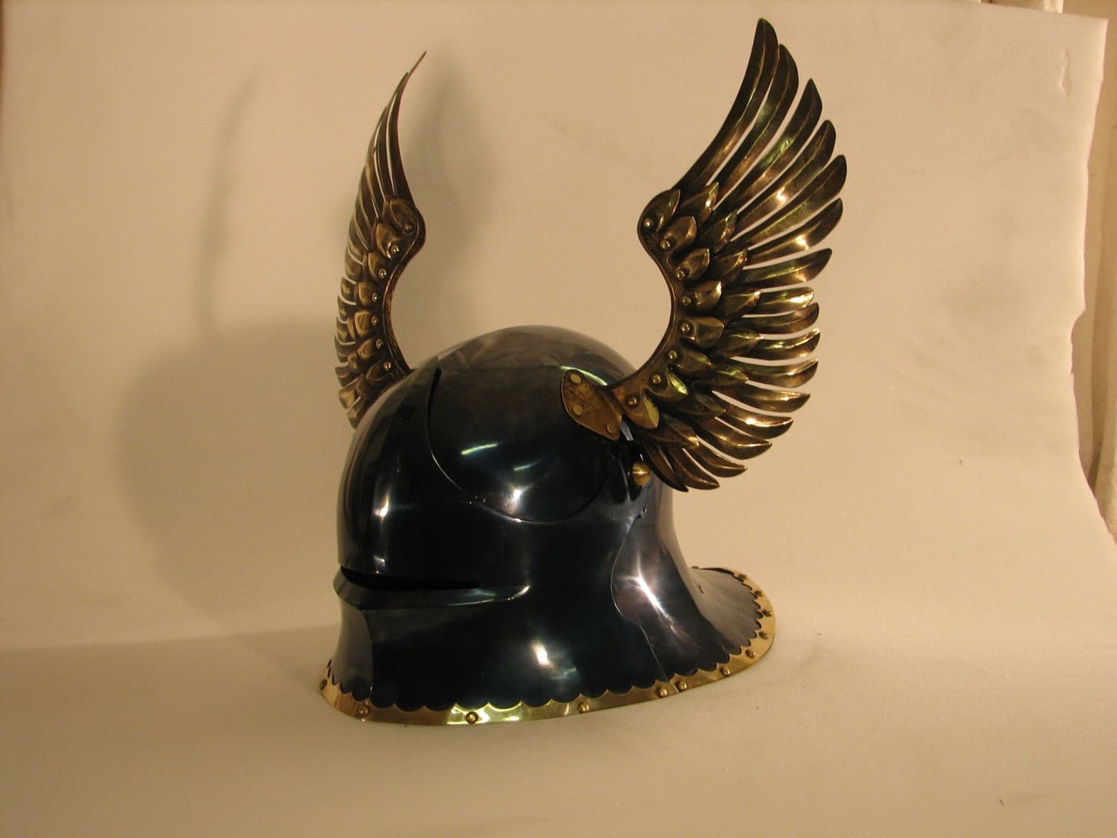 Medieval Sallet With Wings Viking Helmet for Medieval Events Etsy