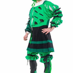 Landsknecht Costume Wams & Hosen, Landsknecht hat, Medieval Landsknecht striped costume, Renaissance outfit, Landsknecht medieval garb