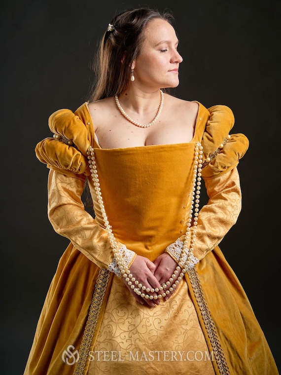 yellow dress with long sleeves High Neck Evening Dress,Yellow Long Party Dresses Cutout Back,PD00491 US4 / Red Eid Eye makeup For letting the hem open atlaso sijonas Size:EU32