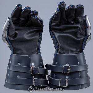 Steel Brigandine Gauntlets, Medieval Armor Gloves, Reenactment LARP SCA ...