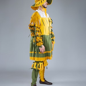 Tenue Landsknecht, costume allemand médiéval GN, costume complet de Landsknecht, vêtements Renaissance italienne, cosplay de vêtements pour hommes