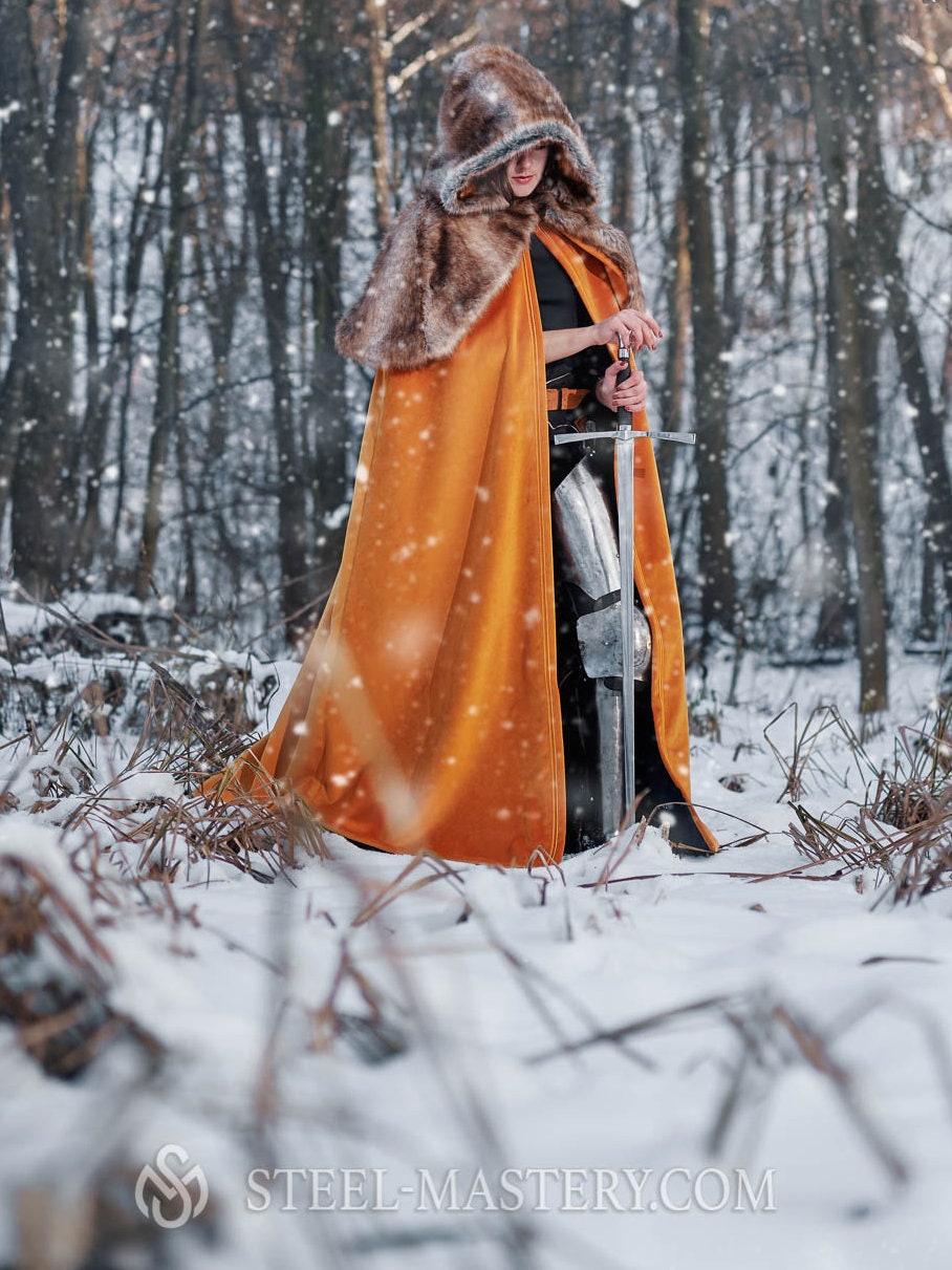 Capa medieval con capa de hombro para recreación, vestido de mujer  italiana, ropa femenina vikinga para evento medieval, vestido histórico  romántico -  México