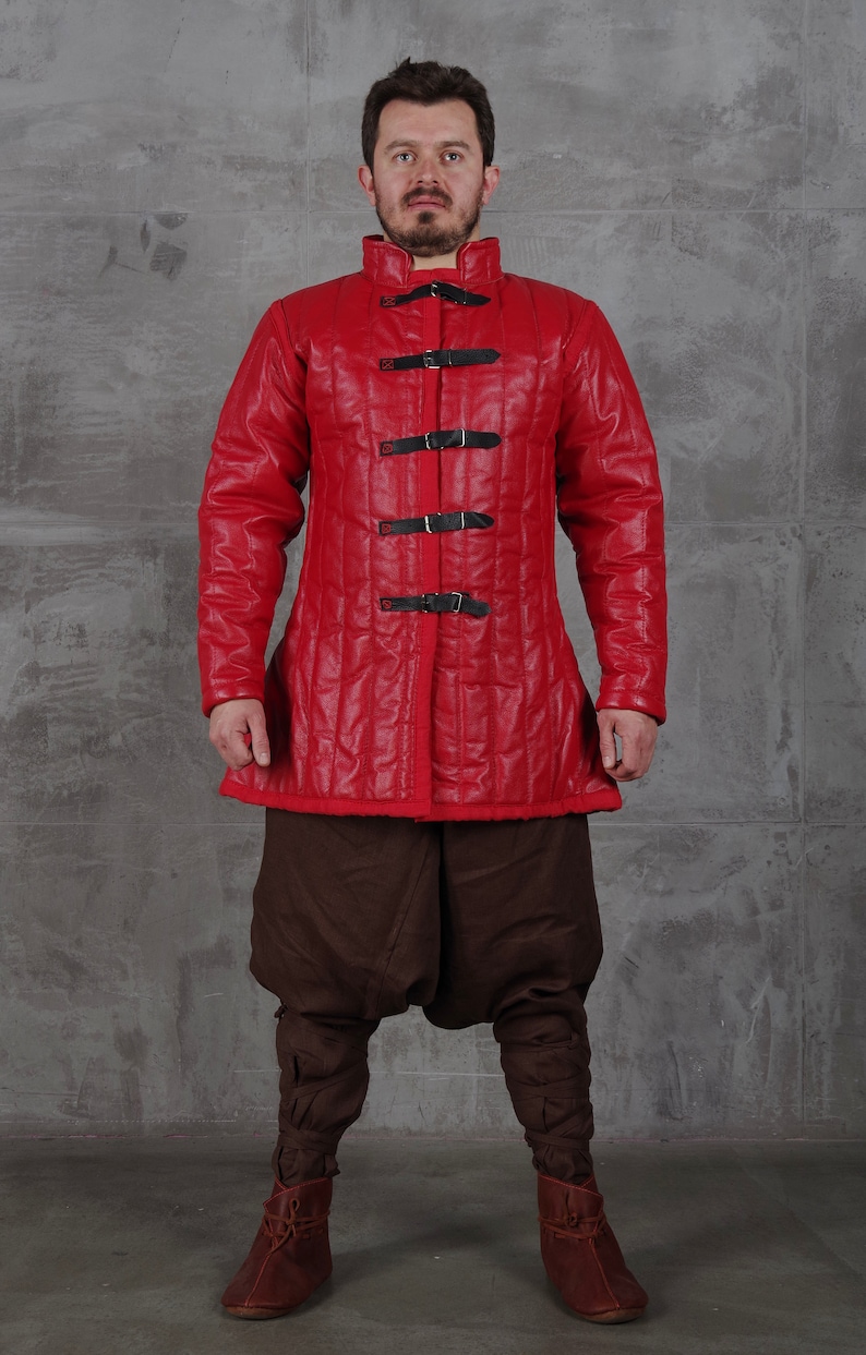 Medieval leather Padded armor for historical events Etsy