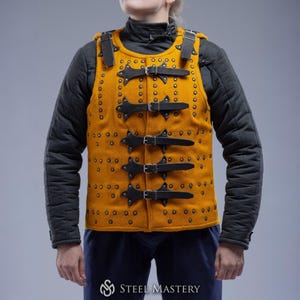 Zbroja Brigandine, Zbroja Cosplay Knight, Ubrania SCA, Zbroja średniowieczna, Zbroja na klatkę piersiową, Walka średniowiecznego wojownika