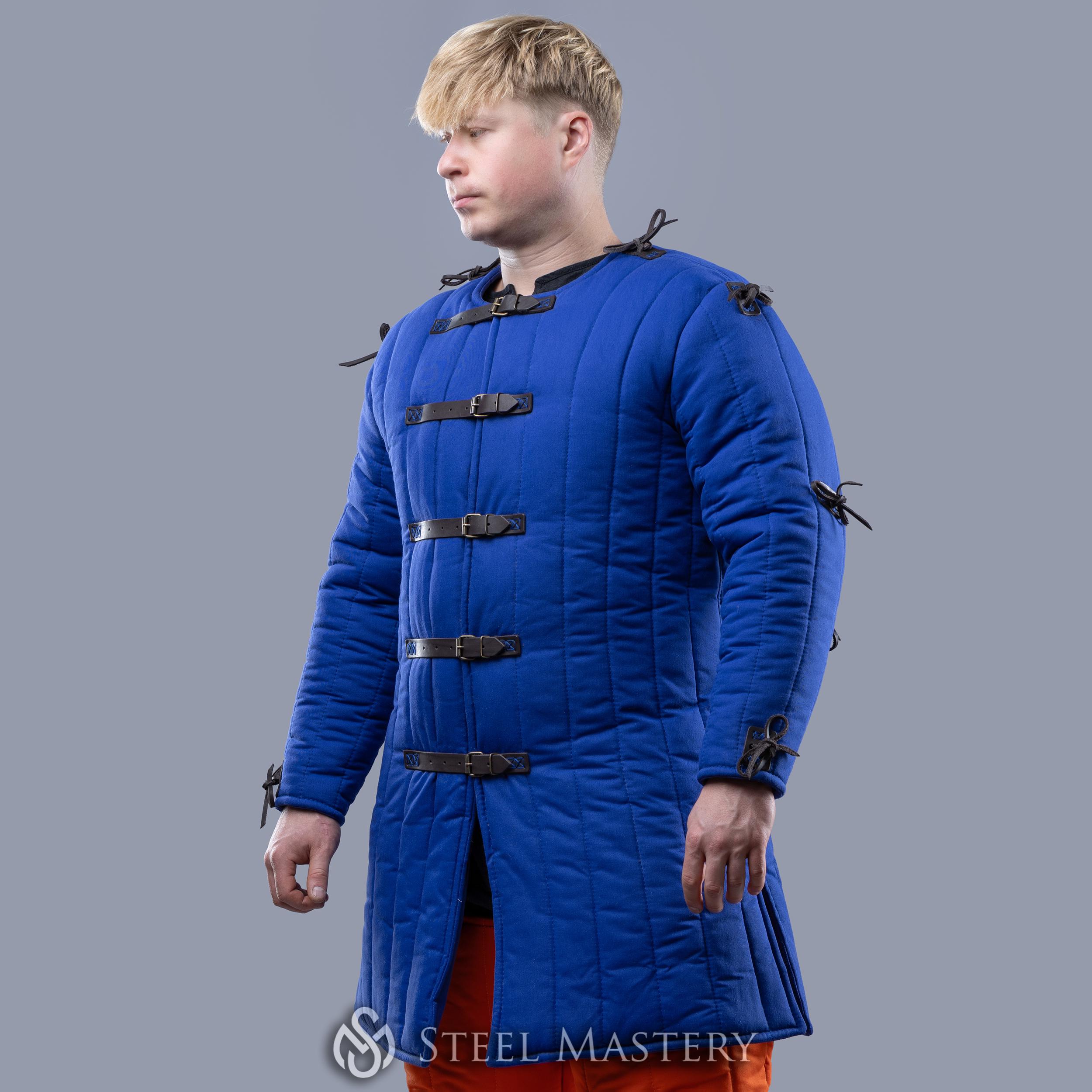Rapier Jacket Armor, Fancy Combat-ready Gambeson, Blue Arming Jacket - Etsy