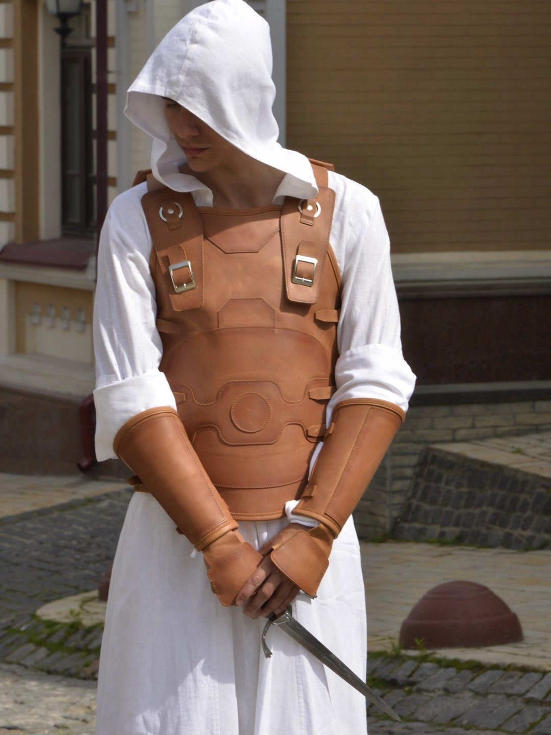 Leather Darth Revan's Leather Armor Vest and Bracers, Star Wars Cosplay