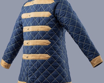 Viking gambeson, Accurate medieval costume, SCA fighting tunic, men medieval, Mens Ren Fest Costume, Fencing gear by Steel Mastery