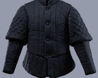 Jacquard Renaissance doublet, Medieval coat, Mens renaissance doublet, Mens clothing, 18th Century quilted jacket, LARP outfit