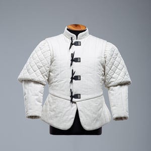 Renaissance Medieval Doublet, Mens historical costume, LARP Padded Jacket, 17th Century doublet suit, Medieval mens clothing