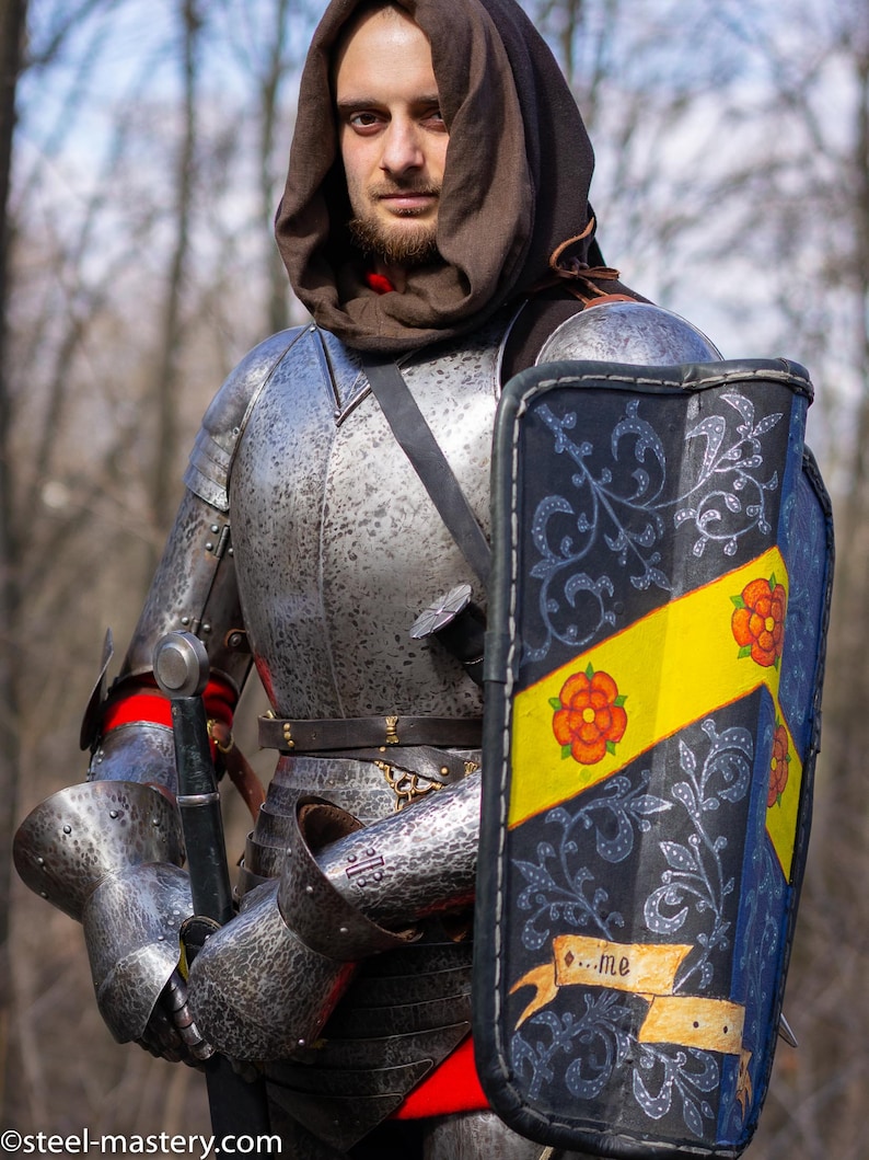 Viking Battle shield for LARP events Medieval Pavise Shield Pavise Shield for historical reenactments