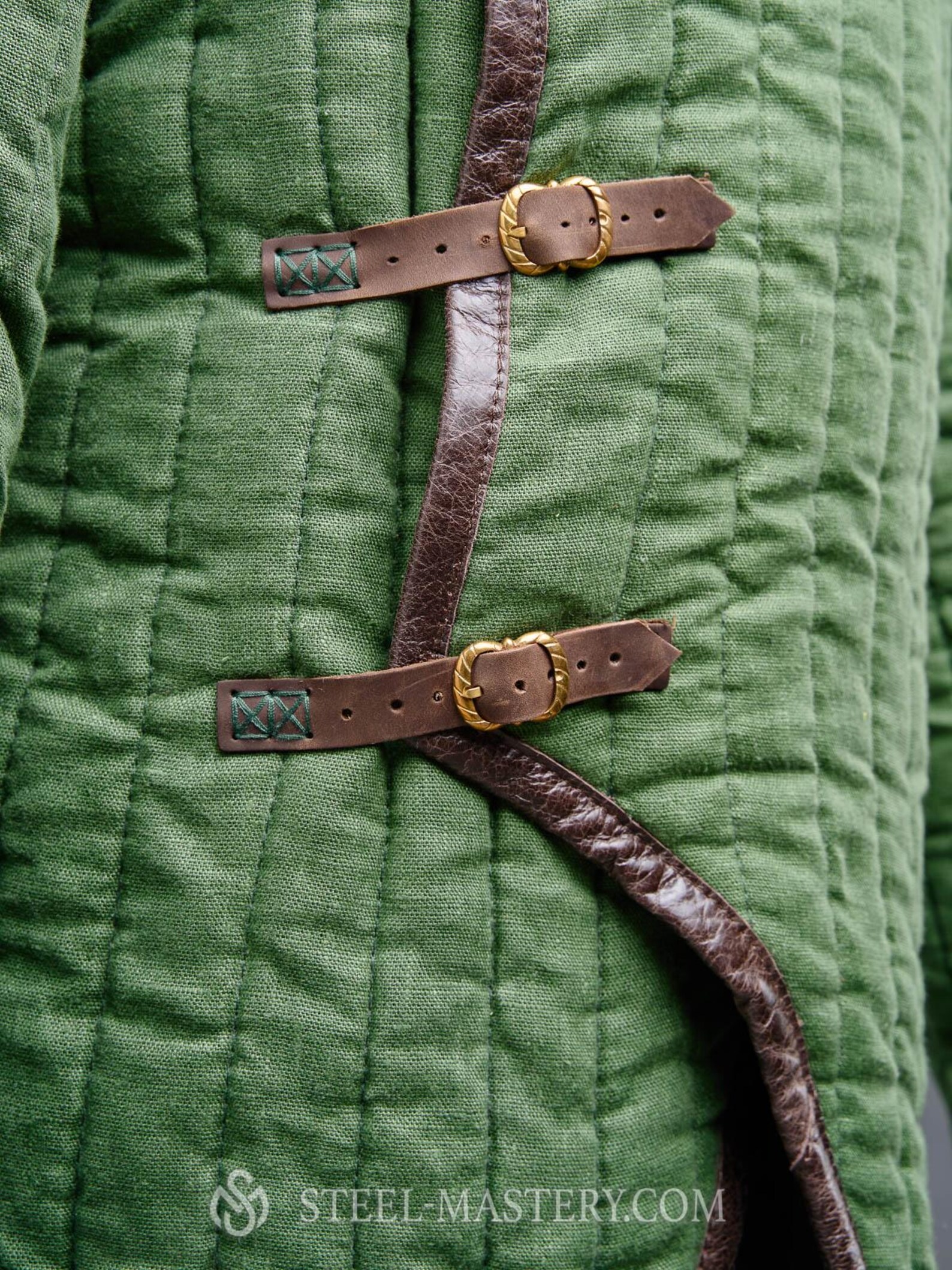 Sca Jacket SCA Long Green Gambeson Jacket, HEMA Gear, Armor Surcoat Gambeson ...