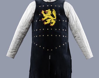 Steel Plated Brigandine Armor, LARP Chest Plate