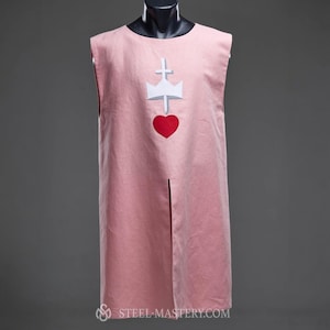 Custom Vest Tabard, Medieval Tunic Vest Tabard for LARP, Cosplay, Handmade Tabard Apron Renaissance fair clothing, Warriors tunic