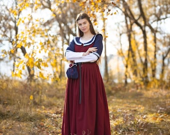 Dress Medieval long dress, Festival outfit, Fantasy dress, Fantasy costumes, Costume medieval, Renaissance robe, Ladies medieval dress
