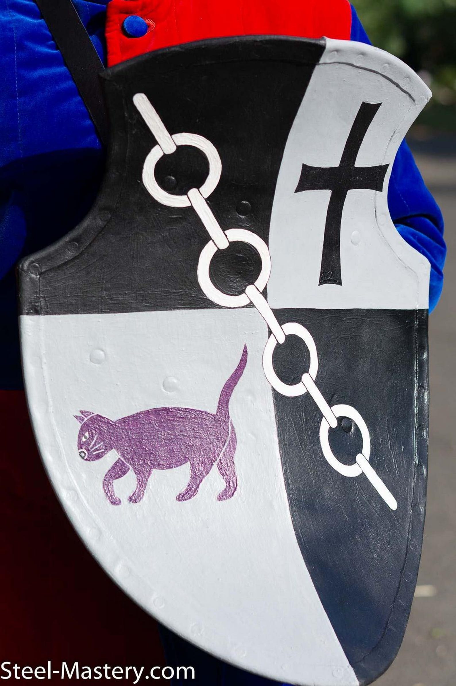 Custom Aqualine Creased Shield, Medieval Knight Shield 15th Centure ...