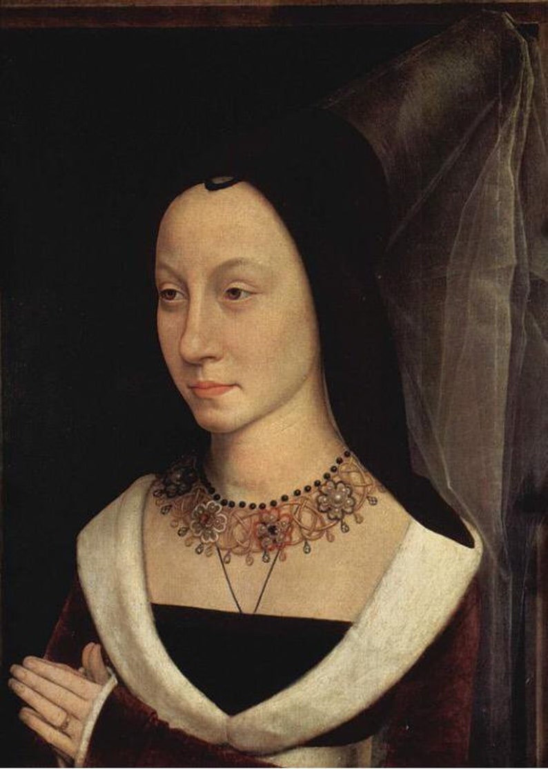 Burgundian Women Dress of XV Century Romantic Historical | Etsy