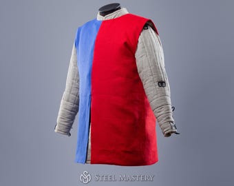 Handmade Linen Vest Tabard, Knight Tunic for LARP, Cosplay