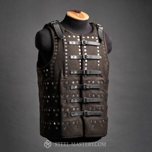 Custom Brigandine Renaissance armor, Brigandine body protection, LARP protection, SCA, Cosplay chest armor, Handmade costume