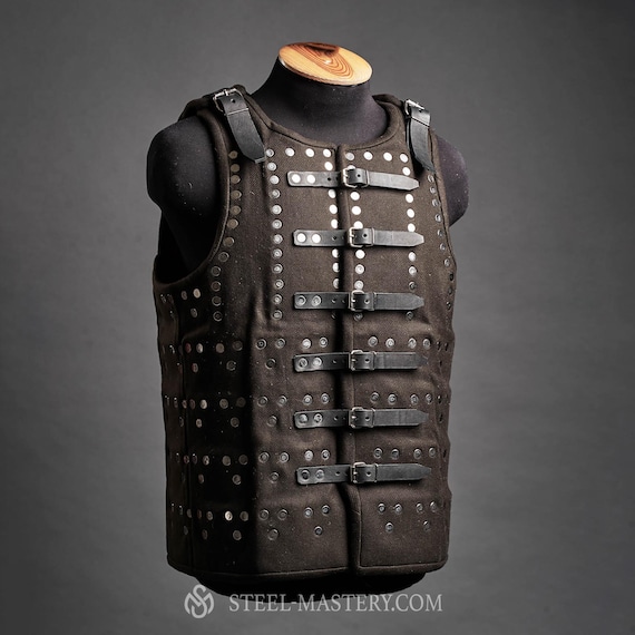 Custom Brigandine Renaissance armor, Brigandine body protection, LARP protection, SCA, Cosplay chest armor, Handmade costume