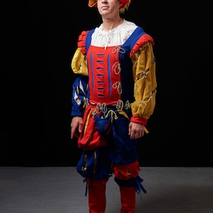 Tenue Landsknecht, Déguisement Landsknecht pour homme, Vêtements médiévaux, Chapeau Landsknecht, Pantalon Landsknecht Fair Renaissance