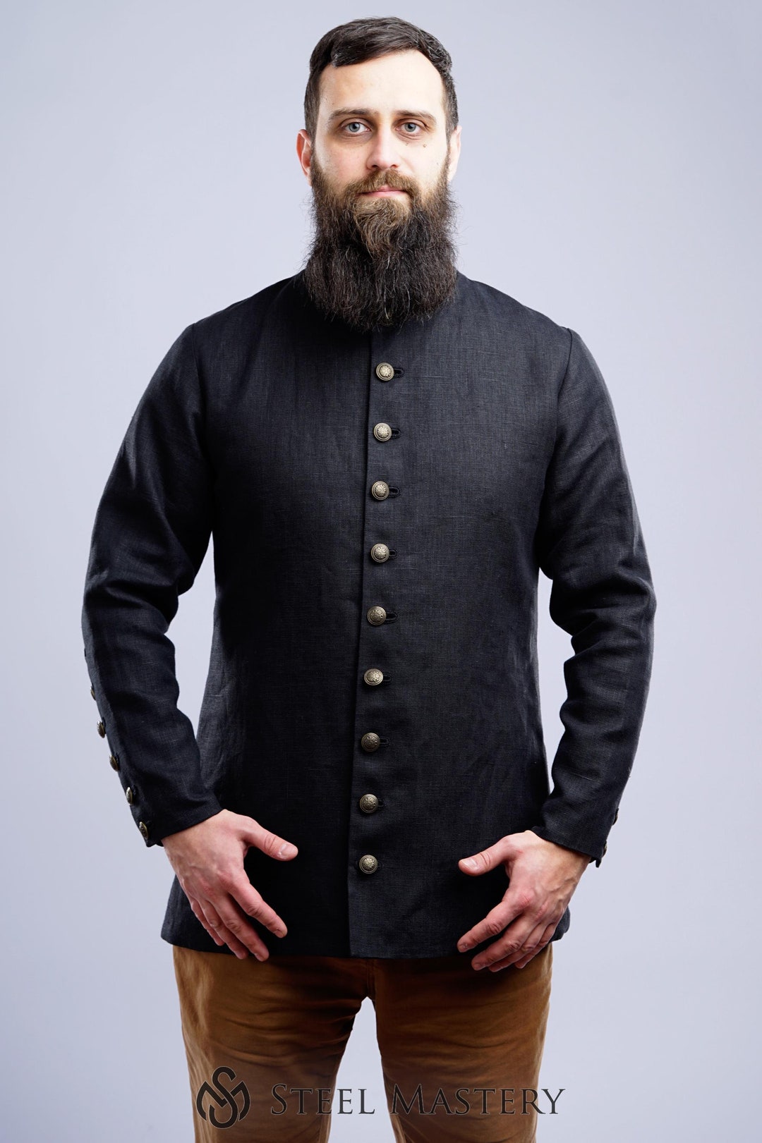 Medieval Shirt “Tristan“ - Black main image 0