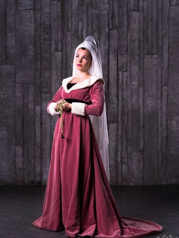 Vestido medieval mujer  Medieval fashion, Historical dresses, Medieval  dress