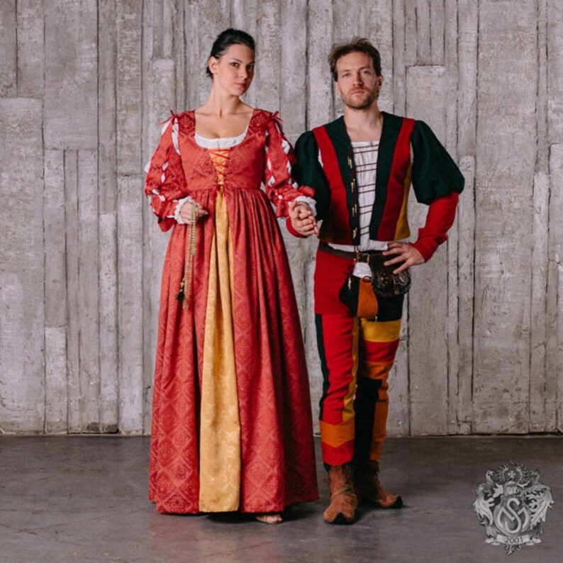Italian Renaissance costumes for the wedding couple Fantasy Etsy
