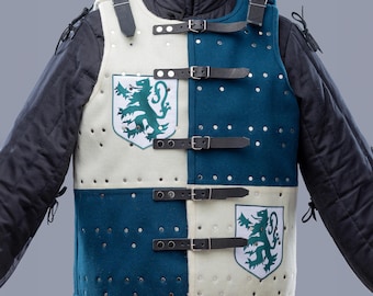 Buhurt Brigandine Armor, Custom SCA LARP Metal Vest