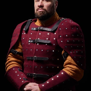 Shadiversity brigandine armor set (Eva foam), Medieval warrior garniture, brigandine armor for stage performance, Knight battle armor