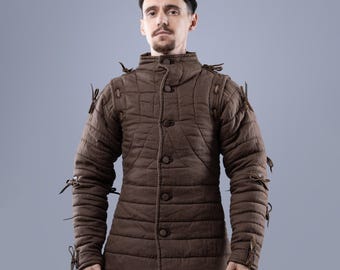 Custom Padded Gambeson Jacket, Light Larp Armor, Hema Gear, SCA Vest