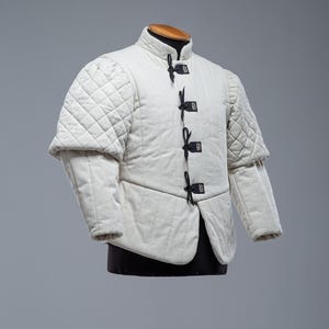 Renaissance Medieval Doublet, Mens historical costume, LARP Padded Jacket, 17th Century doublet suit, Medieval mens clothing