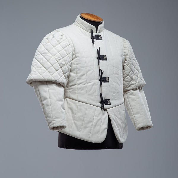 Renaissance Medieval Doublet, Mens historical costume, LARP Padded Jacket, 17th Century doublet suit, Medieval mens clothing