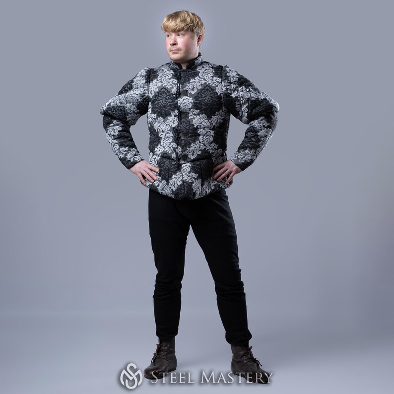 Mens Renaissance Jacket, Quilted Jacket Doublet, LARP Clothing ...